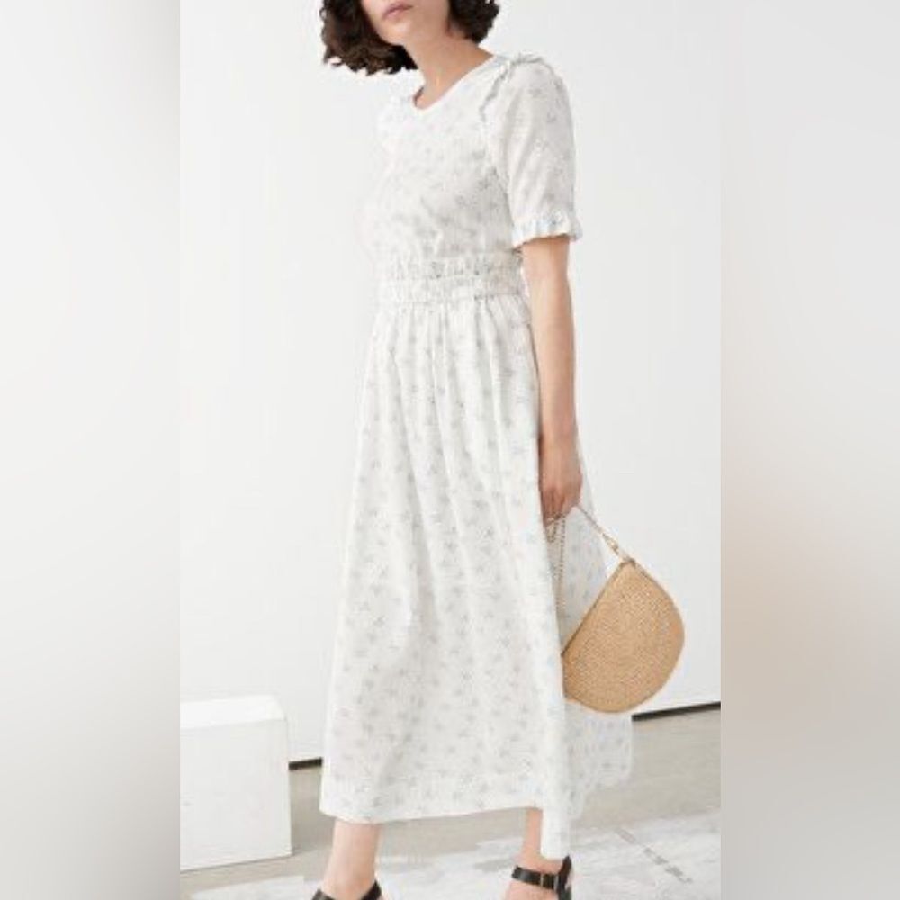 & OTHER STORIES FLORAL SUMMER DRESS SIZE 8
